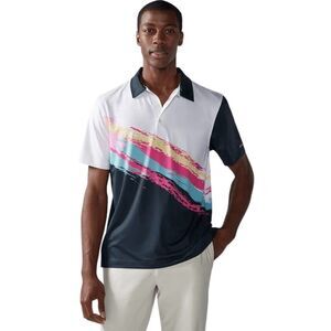NEW Chubbies Men's The Tennis Champ Retro Performance Polo Medium